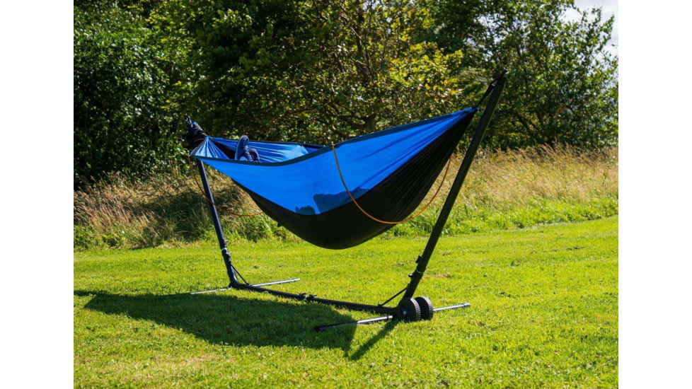 Crua Outdoors Portable Black Heavy Duty Steel Hammock Stand, Black, KSTAND