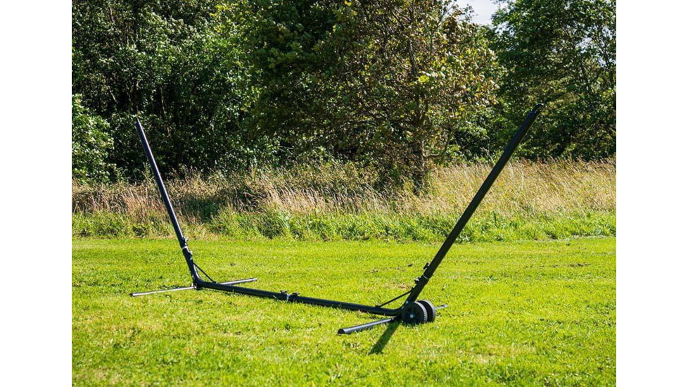 Crua Outdoors Portable Black Heavy Duty Steel Hammock Stand, Black, KSTAND