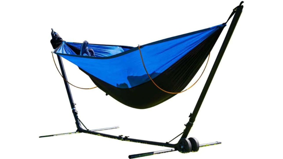 Crua Outdoors Portable Black Heavy Duty Steel Hammock Stand, Black, KSTAND