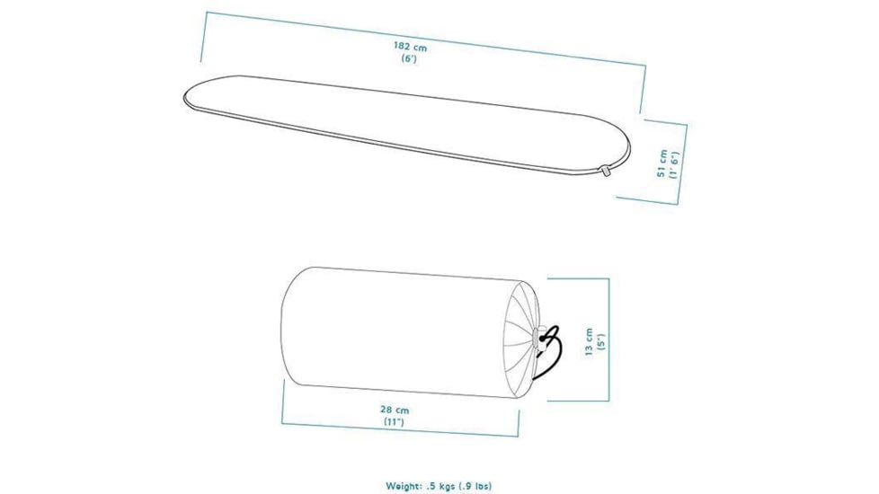 Crua Outdoors Self Inflating Camping Mattress Sleeping Pad, Gray, SIM-01