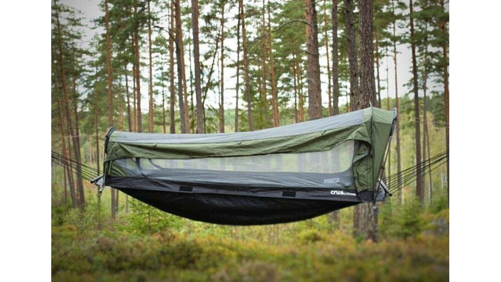Crua Outdoors Twin Hybrid Set for Camping Ground Tent Or Hammock, Green, TCHS-03
