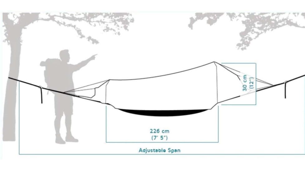 Crua Outdoors Twin Hybrid Set for Camping Ground Tent Or Hammock, Green, TCHS-03