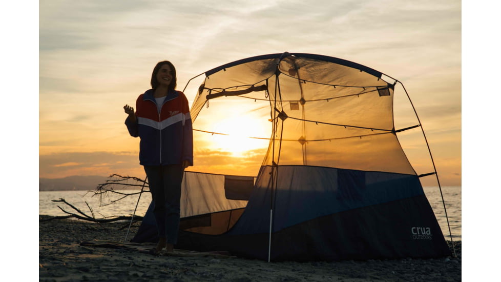 Crua Outdoors Xtent Hiking Tent, Fully Vertically Extendable, 5 ft - 6.6 ft, Blue, XTENT-B01