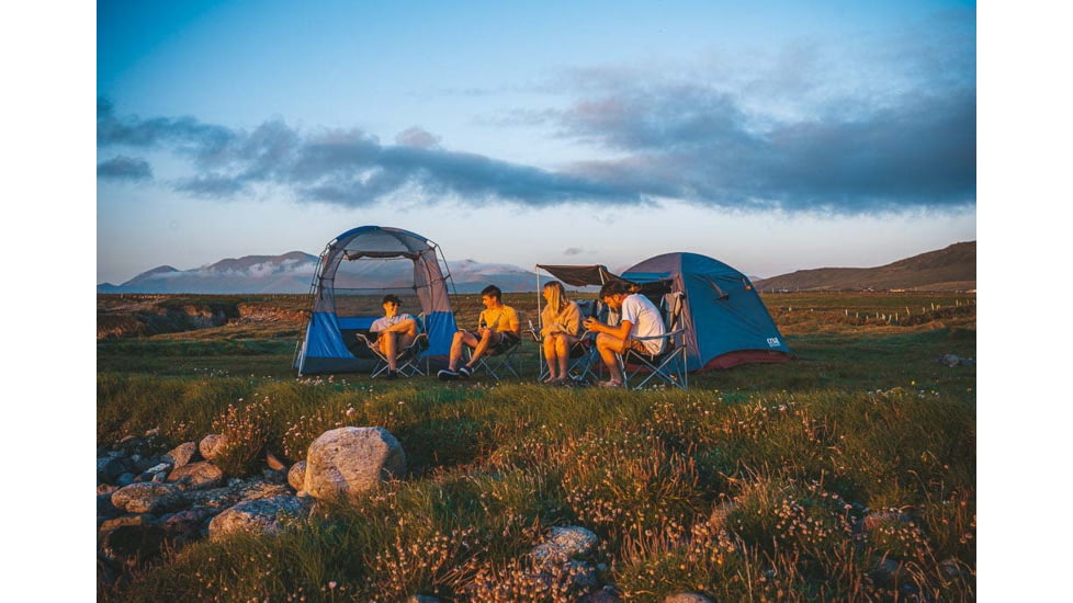 Crua Outdoors Xtent Hiking Tent, Fully Vertically Extendable, 5 ft - 6.6 ft, Blue, XTENT-B01