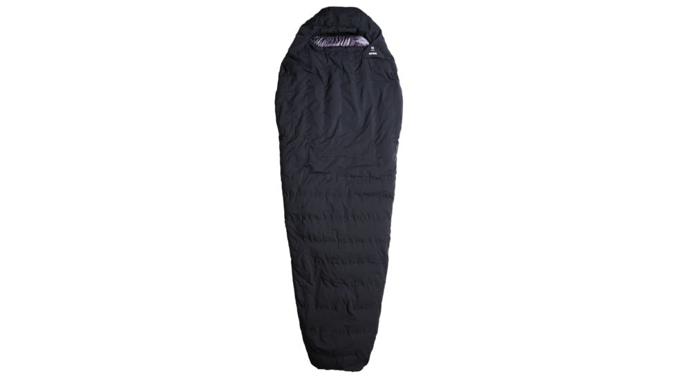 Crux Torpedo 350 Sleeping Bag-Black/Anthracite-Medium-Left
