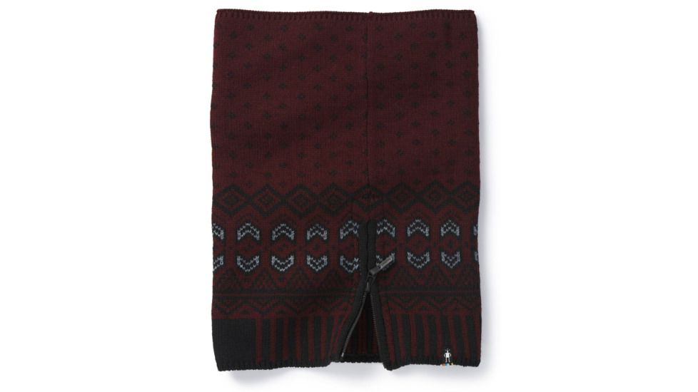 Smartwool Crystal Ridge Pattern Snood-Unisex, Fig Heather, Unisex Medium, SW000452A24-1FM