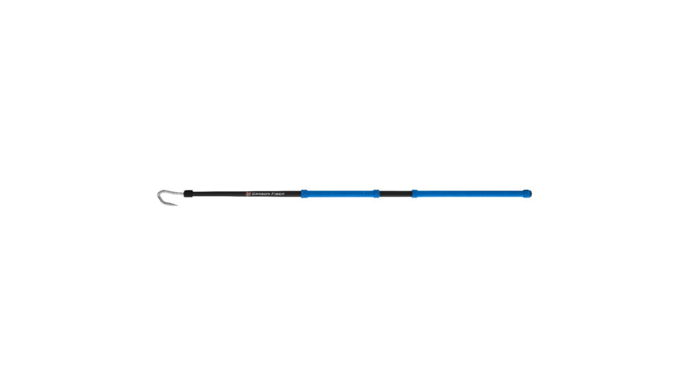 Cuda 4ft Shaft with 2in Hook Carbon Fiber Gaff, Blue/Black, 18136