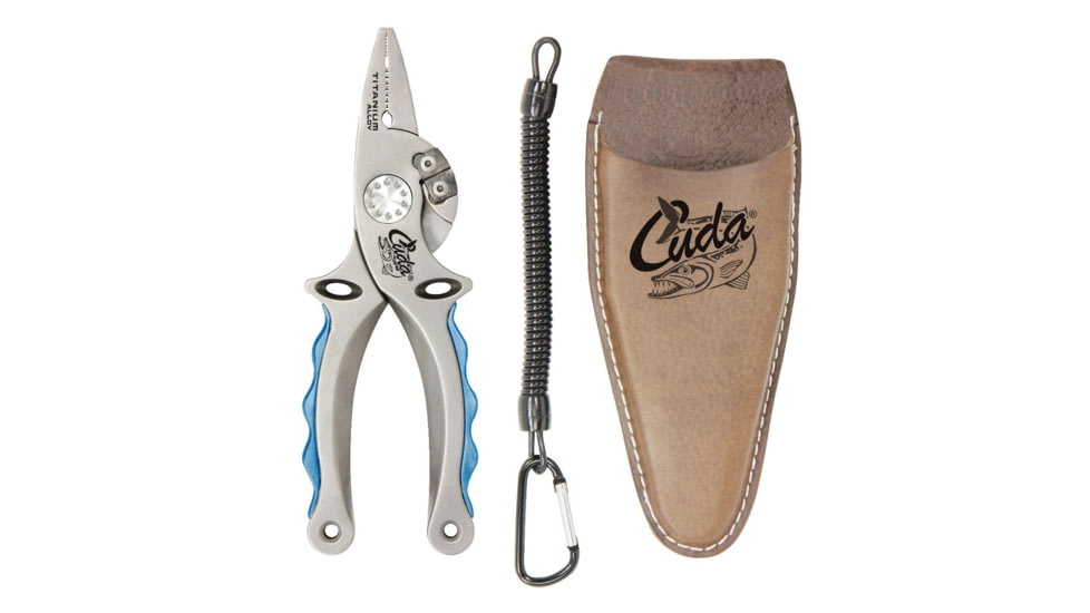 Cuda 7.25 Ti Alloy Pliers with Leather Sheath 18848