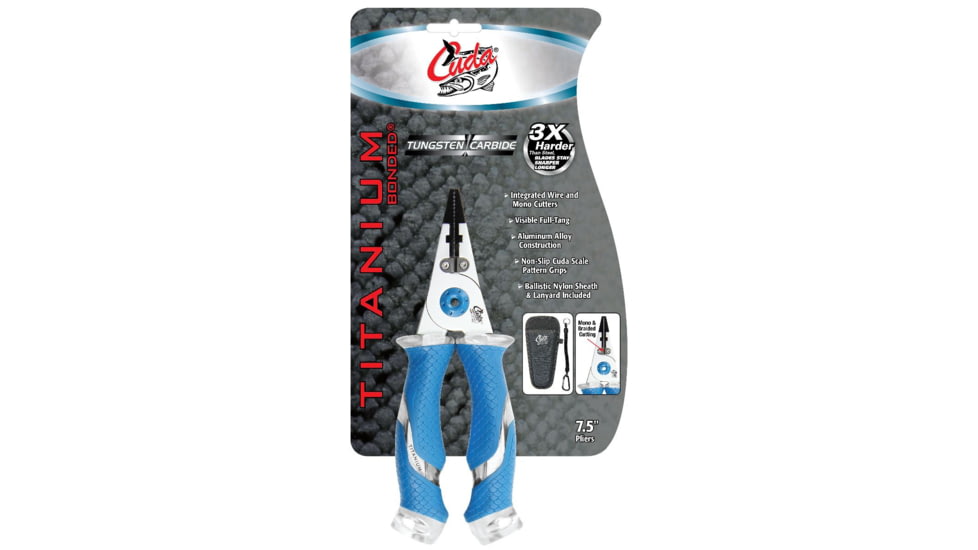 Cuda 7.5 Ti Pliers with lanyard &amp; sheath 18837