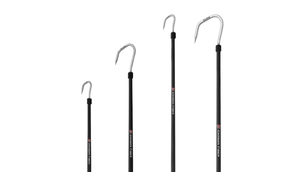 Cuda 8ft Shaft with 4in Hook Carbon Fiber Gaff, Blue/Black, 18139