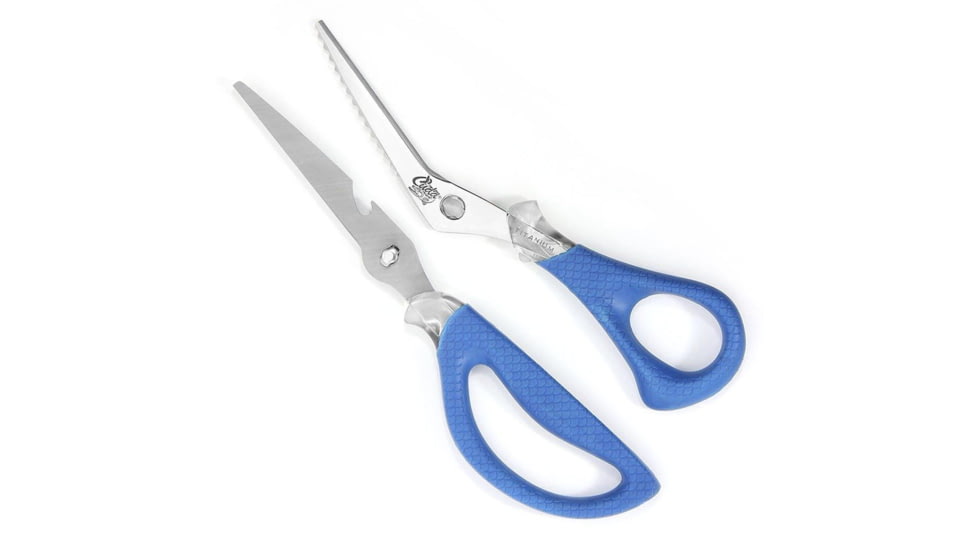 Cuda 8in Titanium Bonded Detachable Marine Shear, Titanium Bonded Blades,Integrated Fish Scaler And Bottle Opener, 18854
