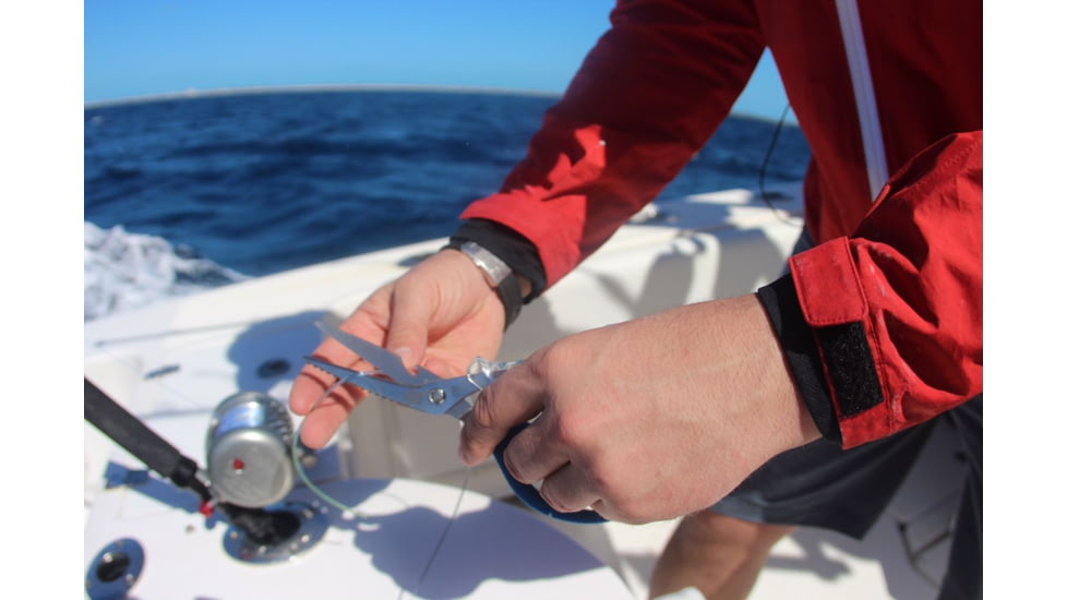 Cuda 8in Titanium Bonded Detachable Marine Shear, Titanium Bonded Blades,Integrated Fish Scaler And Bottle Opener, 18854