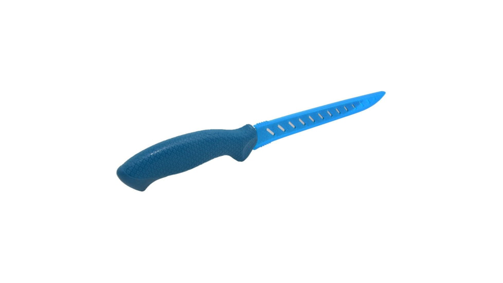 Cuda AquaTuff Fillet Knife with Blade Cover, Blue, 7in, 23064
