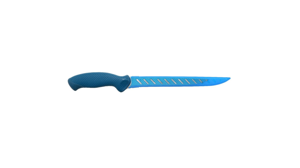 Cuda AquaTuff Fillet Knife with Blade Cover, Blue, 7in, 23064