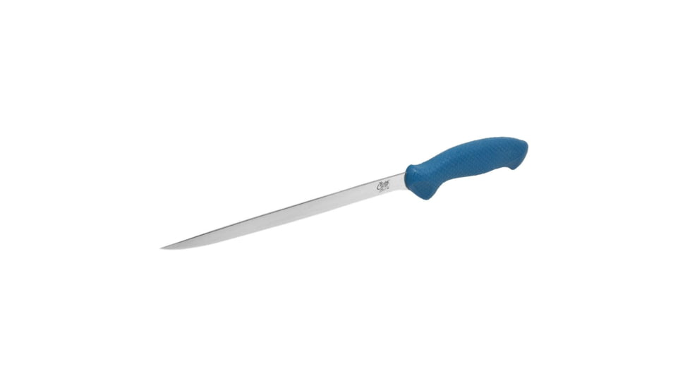 Cuda AquaTuff Fillet Knife with Blade Cover, Blue, 9in, 23047