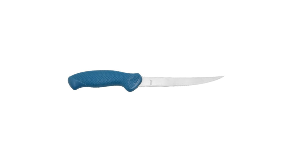 Cuda AquaTuff Wide Fillet Knife with Blade Cover, Blue, 7in, 23046