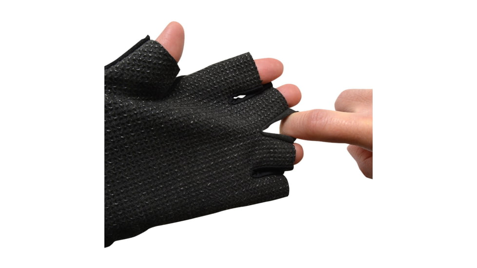 Cuda Cool and Dry Fingerless Gloves, Blue/Black, One Size, 23034