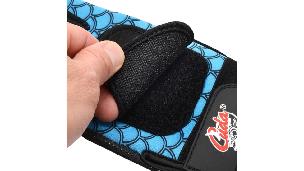 Cuda Cool and Dry Fingerless Gloves, Blue/Black, One Size, 23034