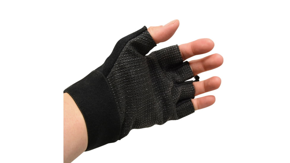 Cuda Cool and Dry Fingerless Gloves, Blue/Black, One Size, 23034