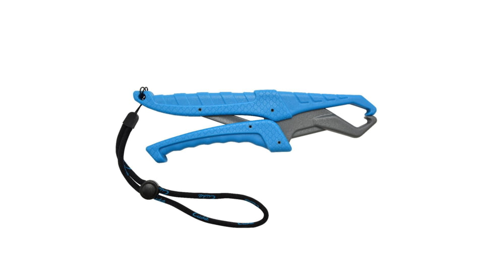 Cuda Fish Gripper with Lanyard, Blue/Grey, 9in, 23077