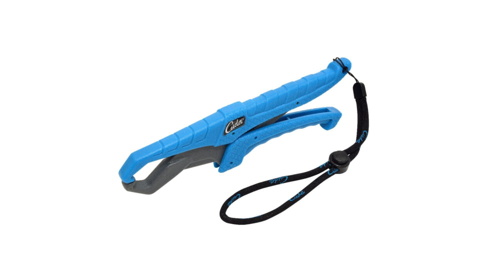 Cuda Fish Gripper with Lanyard, Blue/Grey, 9in, 23077
