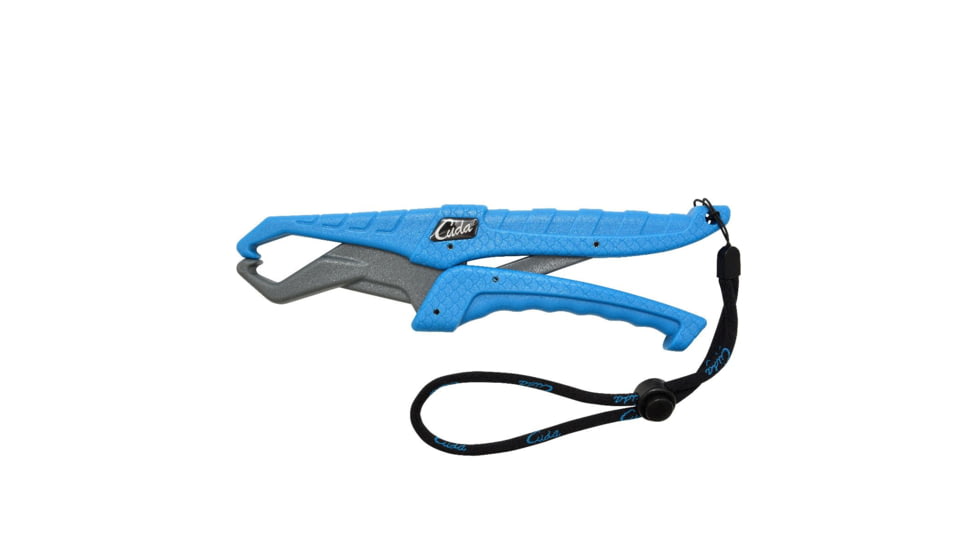 Cuda Fish Gripper with Lanyard, Blue/Grey, 9in, 23077