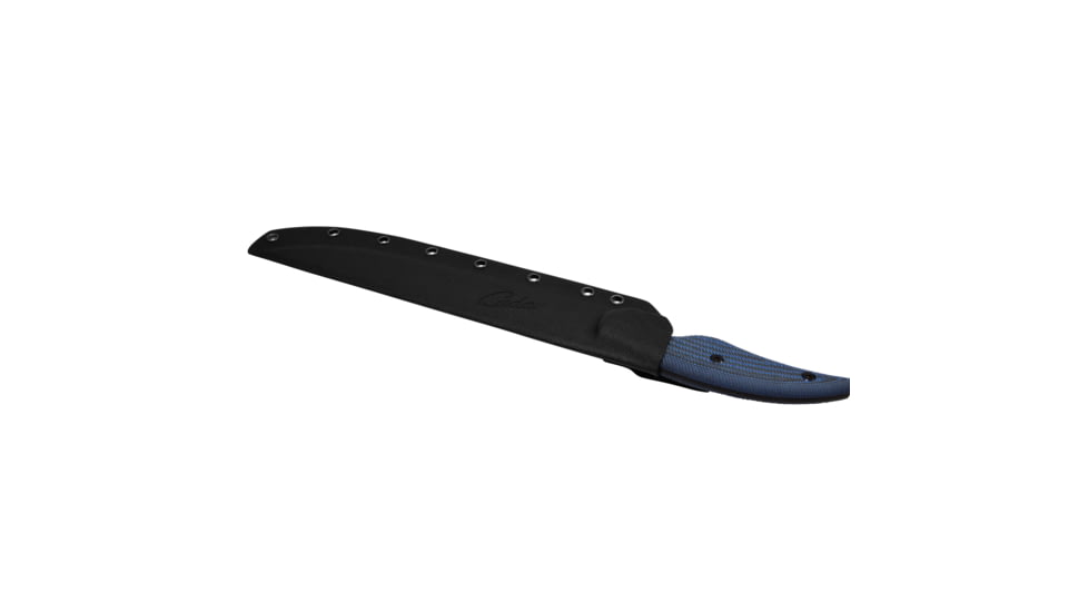 Cuda Knives Cuda 10 in Professional Fillet Fixed Blade Knife, 10in, Stainless Steel, Standard Edge, Blue/Black Micarta Handle, 18131