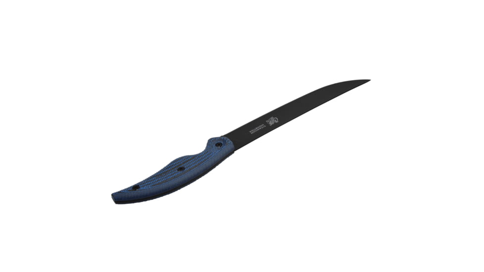 Cuda Knives Cuda 10 in Professional Fillet Fixed Blade Knife, 10in, Stainless Steel, Standard Edge, Blue/Black Micarta Handle, 18131