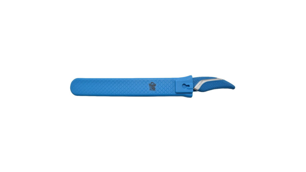 Cuda Knives Cuda 7 in Fillet With Sheath Fixed Blade Knife, 7in, German 4116 Steel, Standard Edge, Blue, Synthetic Handle, 18124