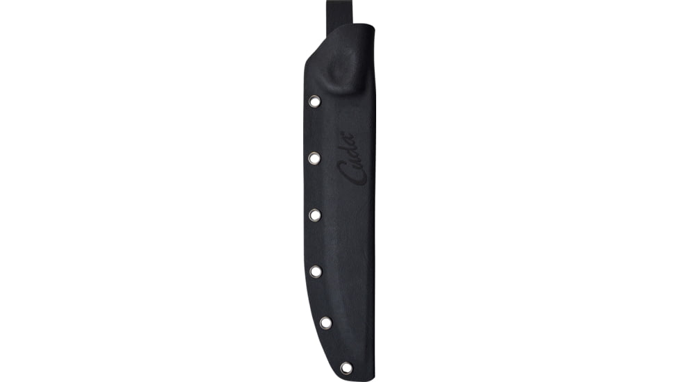 Cuda Knives Cuda 7 in Wide Fillet Fixed Blade Knife, 7in, Standard Edge, Black, 18126