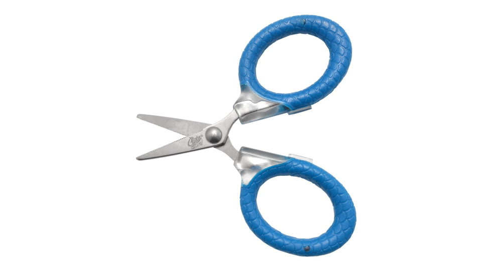 Cuda Knives Cuda Bucket 50 Braid Scissors, 3in Overall, 50 Count, Titanium Bonded Blades w/Dual Micro-Serrations, Oversized Cuda Scale Pattern Non-Slip Handles, 23019