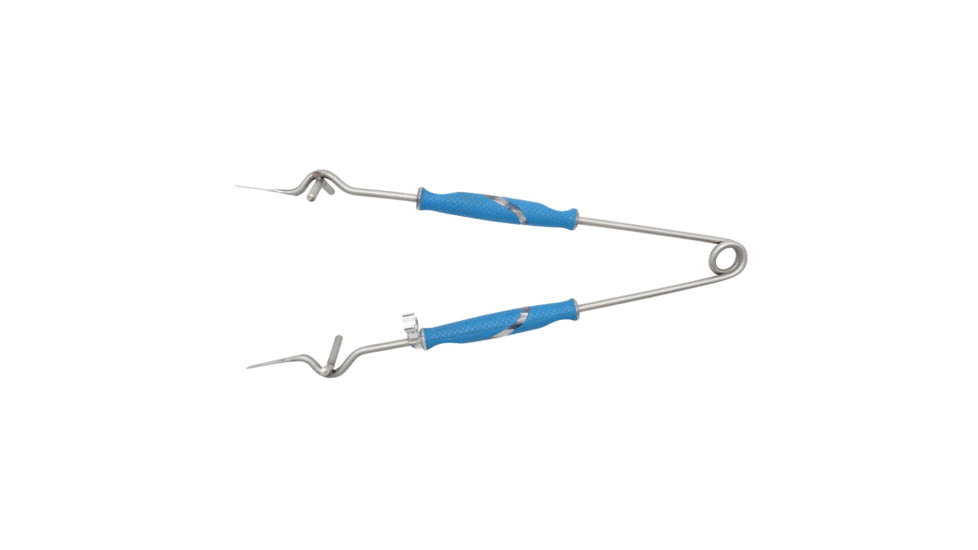 Cuda Knives Cuda Jaw Spreaders Fixed Blade Knife, Blue, Synthetic Handle, 18117