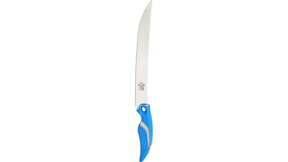 Cuda Knives Cuda Semi Flex Fillet 10 in Fixed Blade Knife, 10in, German 4116 Steel, Standard Edge, Blue, Synthetic Handle, 18120