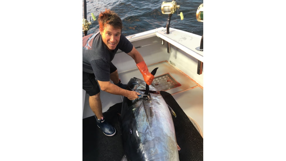 Cuda Knives Cuda Semi Flex Fillet 10 in Fixed Blade Knife, 10in, German 4116 Steel, Standard Edge, Blue, Synthetic Handle, 18120