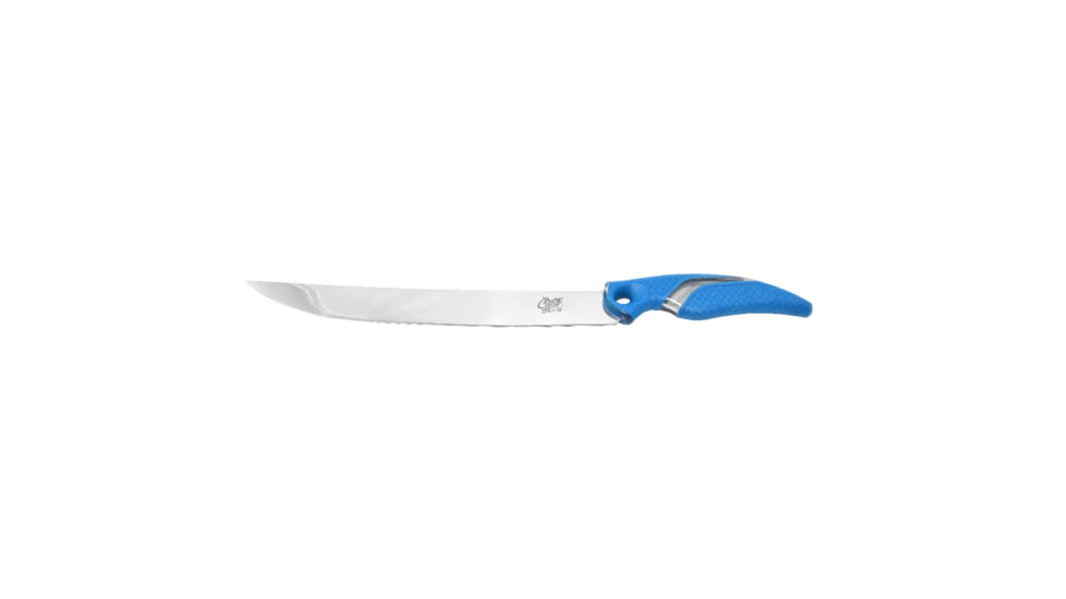 Cuda Knives Cuda Semi Flex Fillet 10 in Fixed Blade Knife, 10in, German 4116 Steel, Standard Edge, Blue, Synthetic Handle, 18120