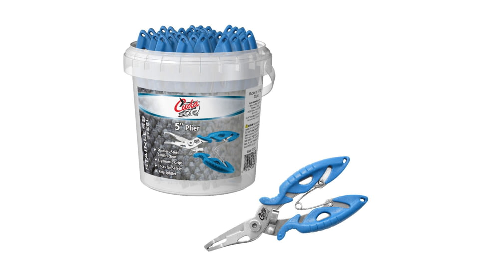 Cuda Pliers, Bucket of 20 pcs, Blue, 5in, 23085