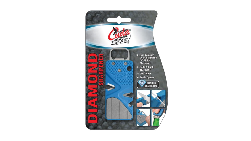 Cuda Pocket Sharpener, Blue, 3.5in, 23062