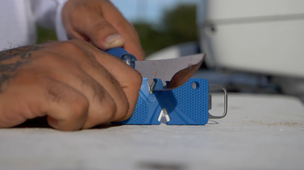 Cuda Pocket Sharpener, Blue, 3.5in, 23062