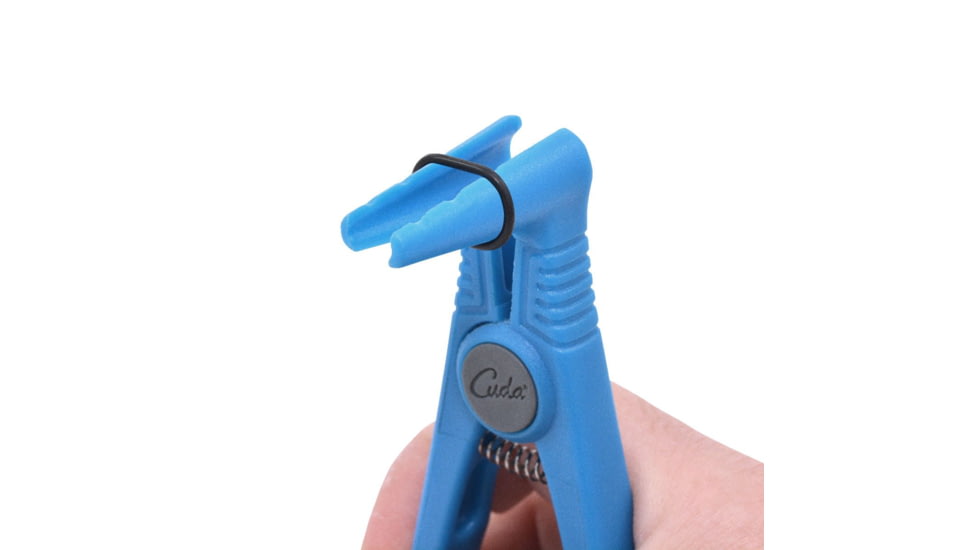Cuda Wacky Rigging Plier with 10 O-rings, Blue, 5in, 23076