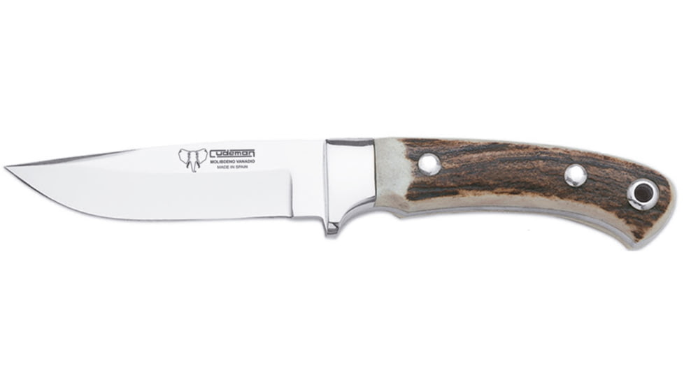 Cudeman 150 Quality Fixed Blade Knife, 10 cm, Molybdenum Vanadium, Deer Stag, 150-C