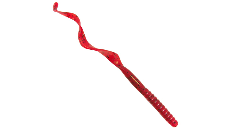 Culprit Culprit Original Worm, 10 in, Texas Red Black Flake, C1010-288