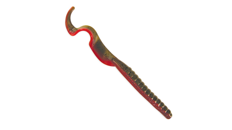 Culprit Fat Max, 7 in, 10 Pack, Green Pumpkin Tx Red, MAX-179