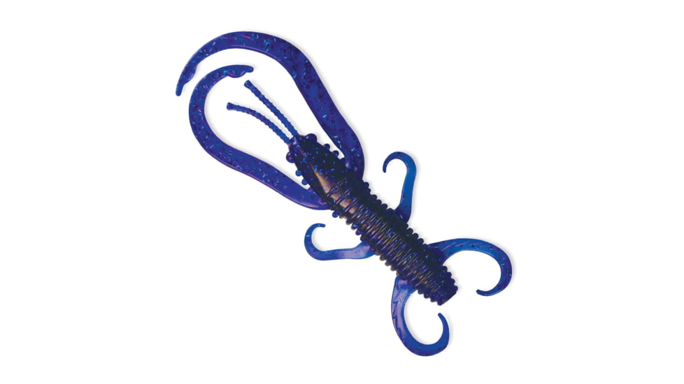 Culprit Flutter Craw, 3in, 12 Pack, Sapphire Blue, FC312-168