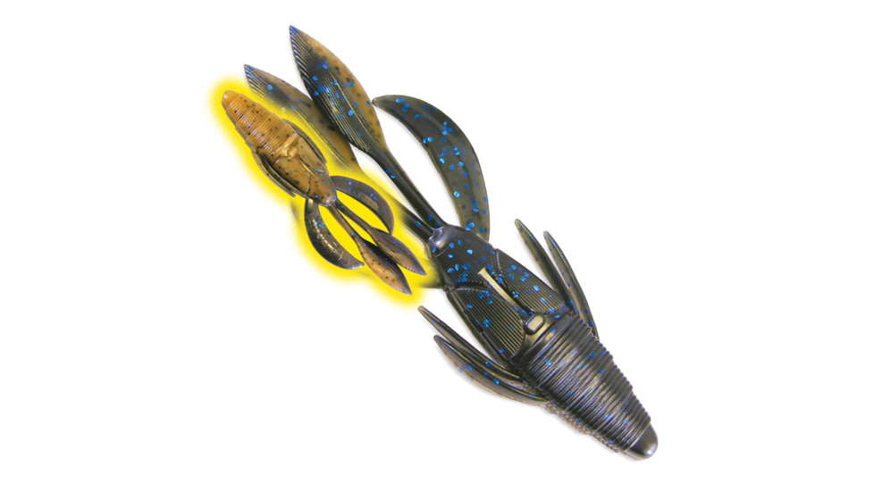 Culprit Flutter Craw, 4in, 6 Pack, Carolina Bug, IB406-63