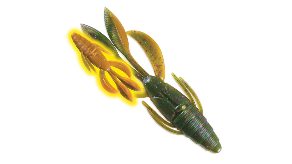 Culprit Flutter Craw, 4in, 6 Pack, Voodoo, IB406-232
