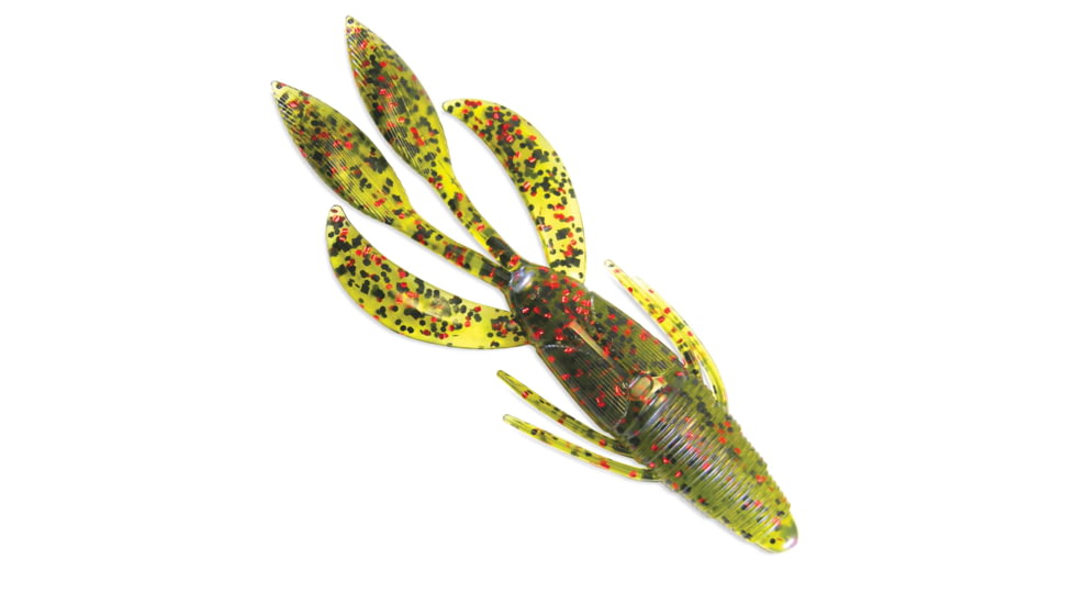 Culprit Flutter Craw, 4in, 6 Pack, Watermelon Red, IB406-G7