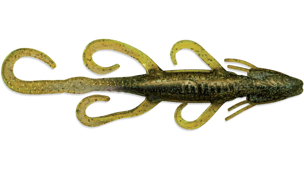Culprit Lizard, 4, 6in, Green Pumpkin Blue Flake, DL608-70