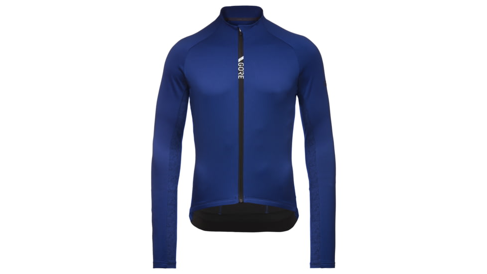GOREWEAR Mens C5 Thermo Cycling Jersey in Ultramarine Blue/Orbit Blue Medium Form fit 68D4CF87, 100641-BLAU-L