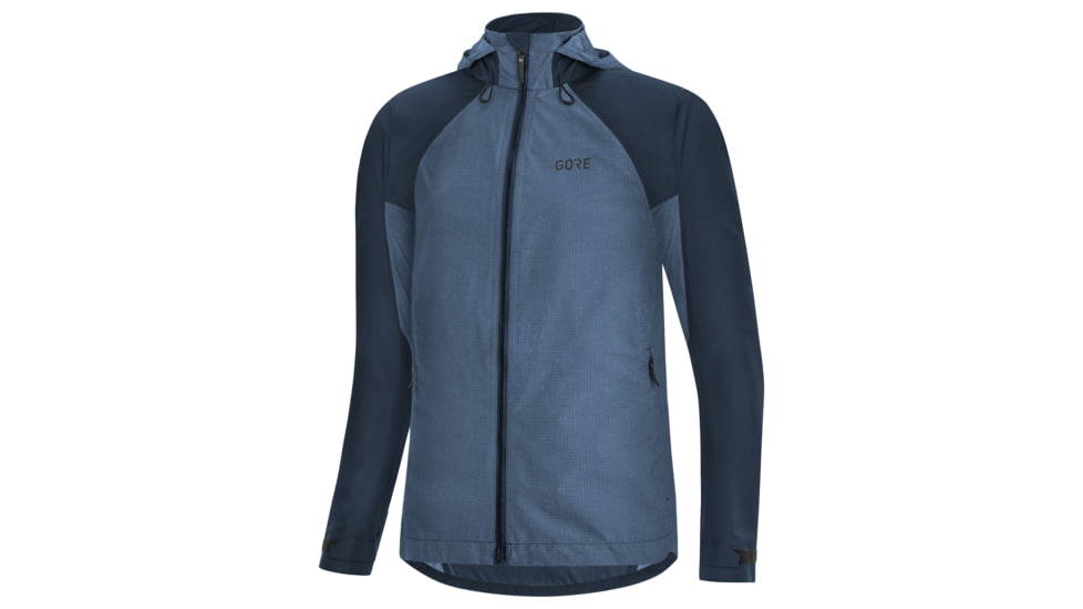 GOREWEAR C5 Womens GORE-TEX Trail Hooded Cycling Jacket in Orbit Blue XS 0-2 Slim fit Waterproof D3DC28B4, 100575-AU00-36
