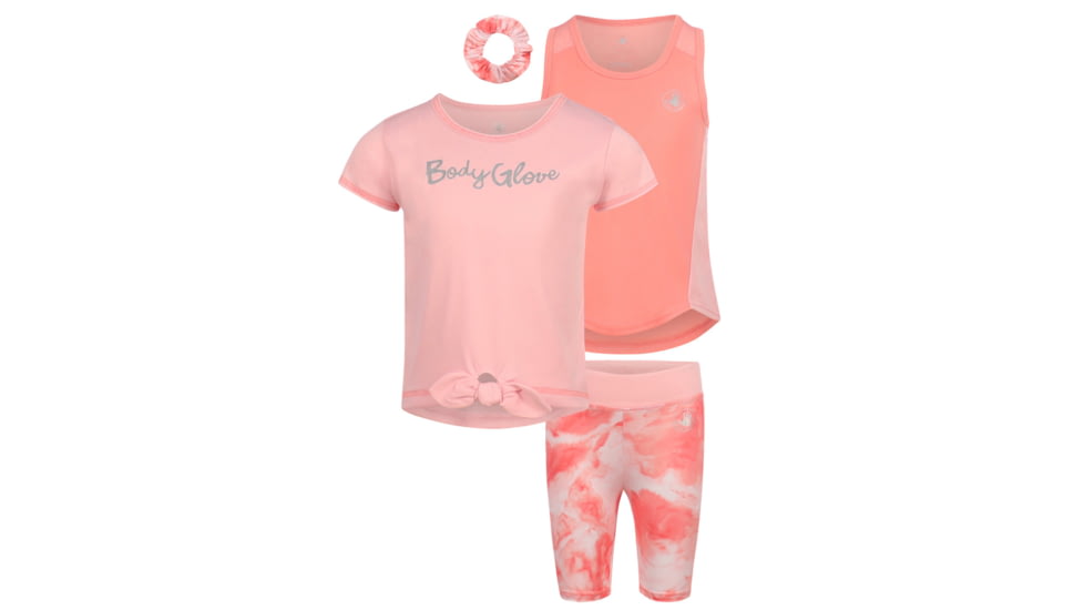 Body Glove Toddler Girls Three-Piece Pink Swirl Set - Pink 96BC245B, 2T, Pink, 8255BGS31-A-2T